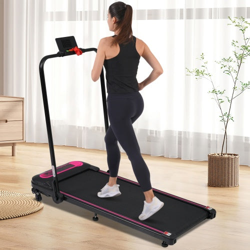 Folding Under Desk Walking Pad Treadmill 2.5HP with Incline