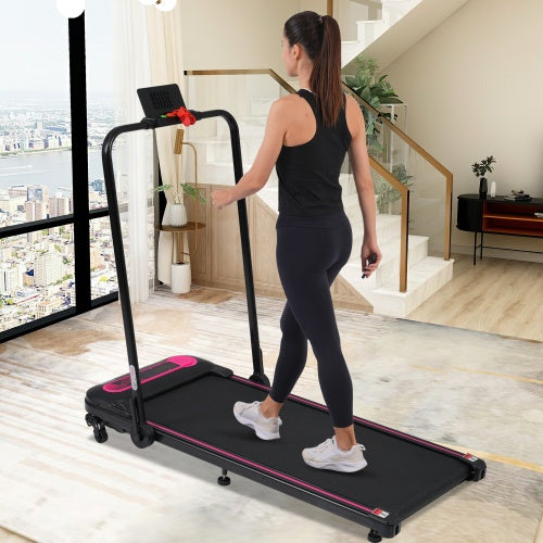 Folding Under Desk Walking Pad Treadmill 2.5HP with Incline
